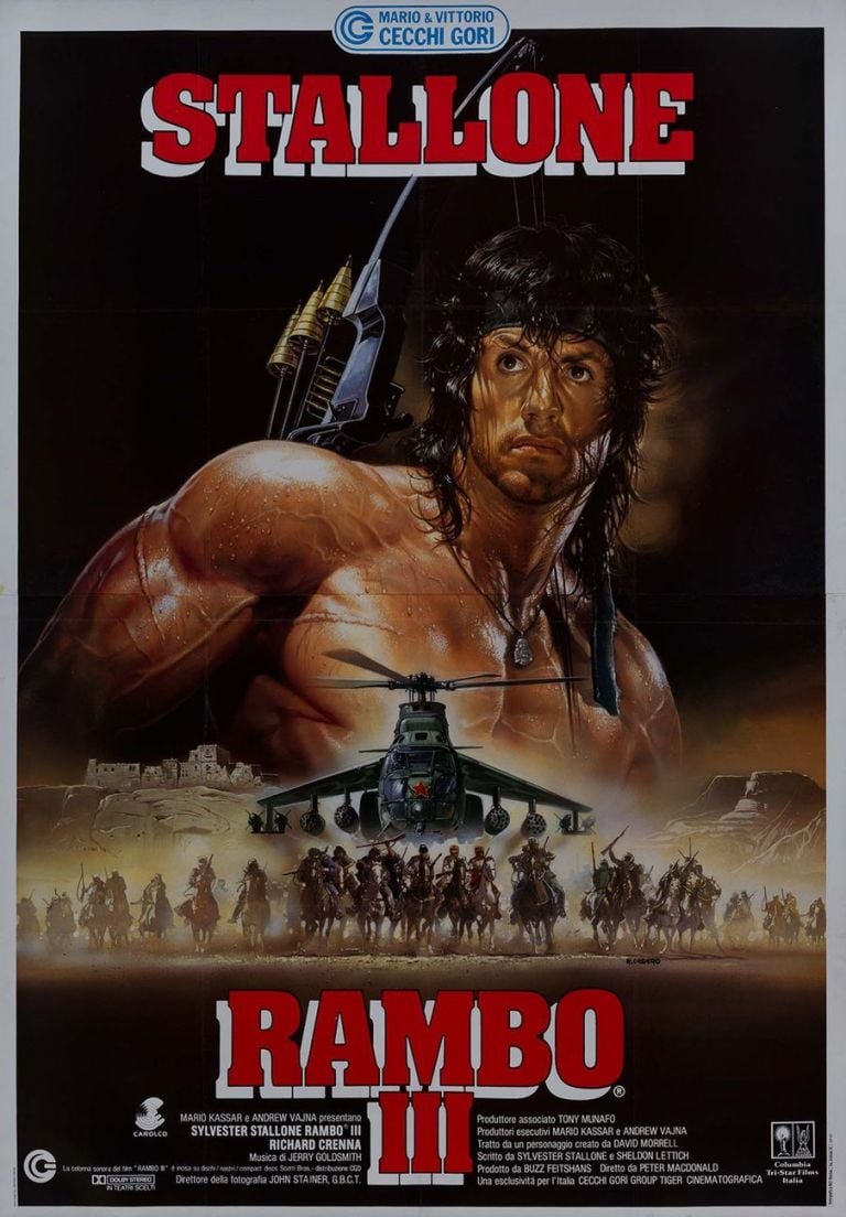 Renato Casaro, locandina per Rambo III
