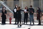 Una parte del team di progetto MIXT a lavoro sulle video guide in LIS e IS del percorso MAXXI da guardare
