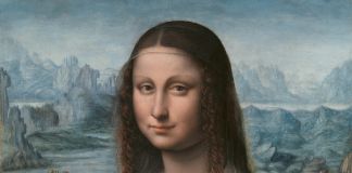 Detalle Mona Lisa (después de la restauración). Taller de Leonardo da Vinci, autorizado y supervisado por él. 1507/8-1513/16. Museo Nacional del Prado