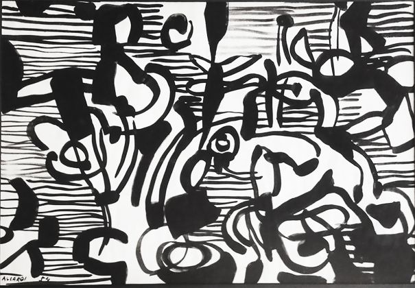 Carla Accardi, Senza titolo, mista su carta, 35x50 cm, 1954, Courtesy Galleria Immaginaria