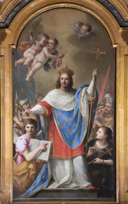 Plautilla Bricci San Luigi IX di Francia tra la Storia e la Fede, 1676-1680 olio su tela, 321 x 164 cm Roma, San Luigi dei Francesi