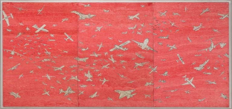 Alighiero Boetti, Aerei, 1987. Courtesy of Sotheby's