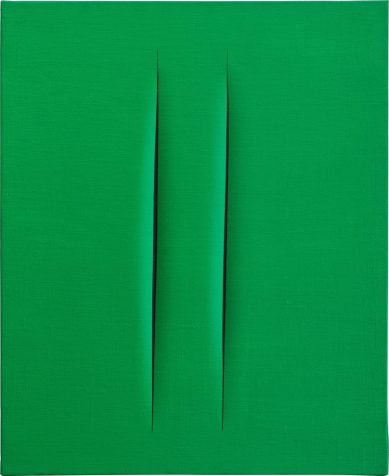 Lucio Fontana, Concetto spaziale, Attese, 1964-65. Courtesy of Sotheby's