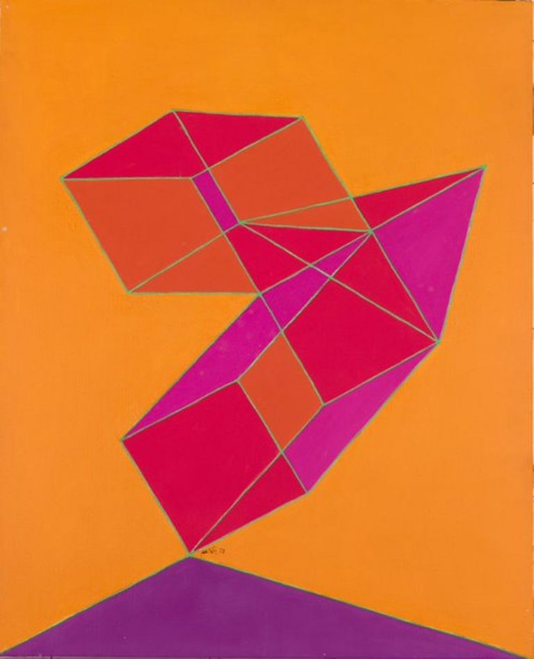 Achille Perilli, La visione globale, 1973. Mart, Collezione Domenico Talamoni