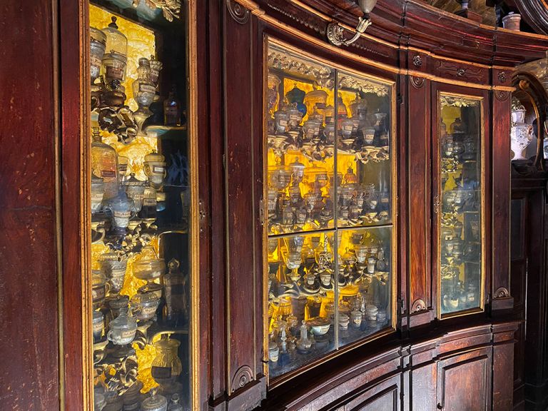 Armadi all render ricostruzione 3D tramite fotogrammetria dell’interno dell’armadio della sala dove sono conservati erbari e ricette di S. Maria della Scala