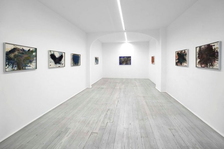 Arnulf Rainer. Colori nelle mani. Exhibition view at Galleria Poggiali, Firenze 2021. Photo Michele Sereni