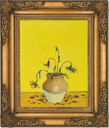 Banksy Sunflower from Petrol Station (2005) Courtesy of Christie's