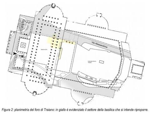 Basilica Ulpia, progetto di ricostruzione