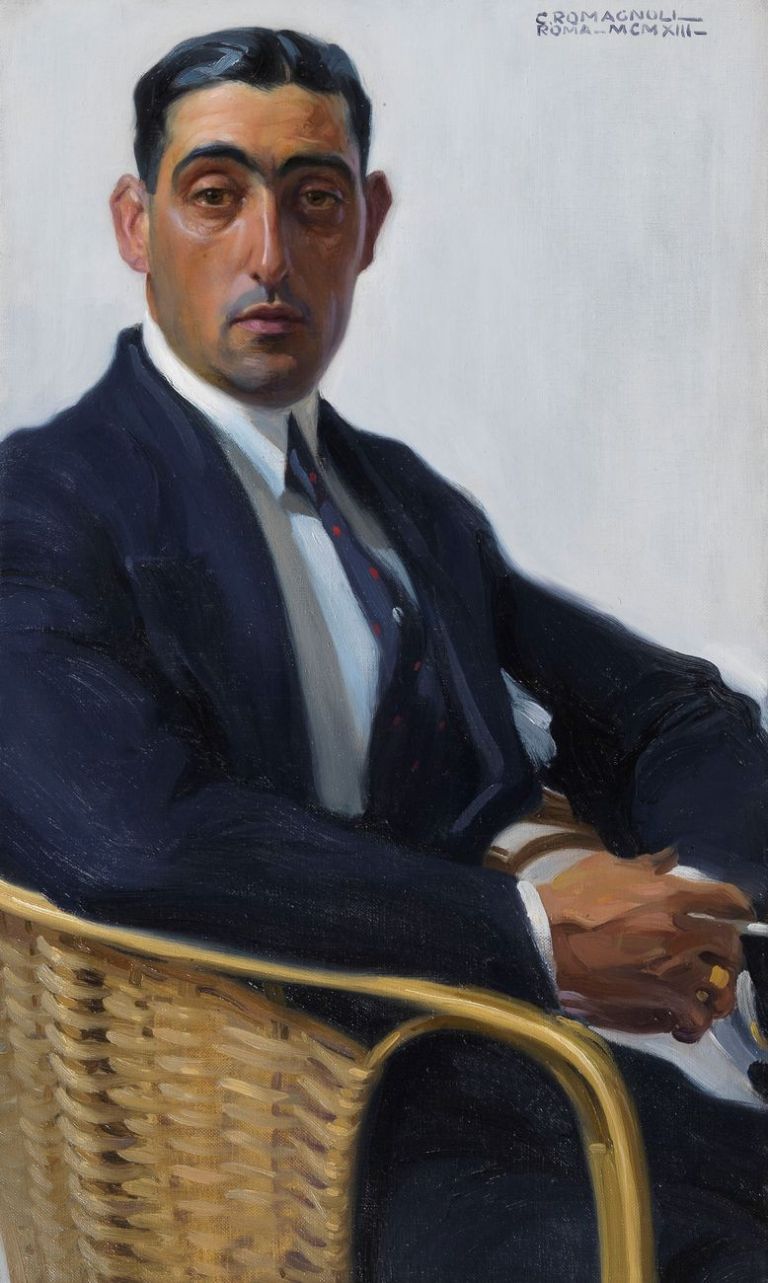 Carlo Romagnoli, Ritratto Maschile, 1913. Courtesy Carlo Virgilio