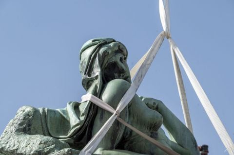 Il restauro del gruppo scultoreo di Piazzale Michelangelo a Firenze