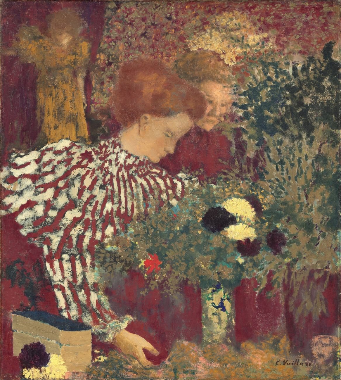 Édouard Vuillard, Donna in abito a righe, 1895, olio su tela, 65.7x58.7 cm. National Gallery of Art, Washington © 2020 Artists Rights Society (ARS), New York – ADAGP, Paris