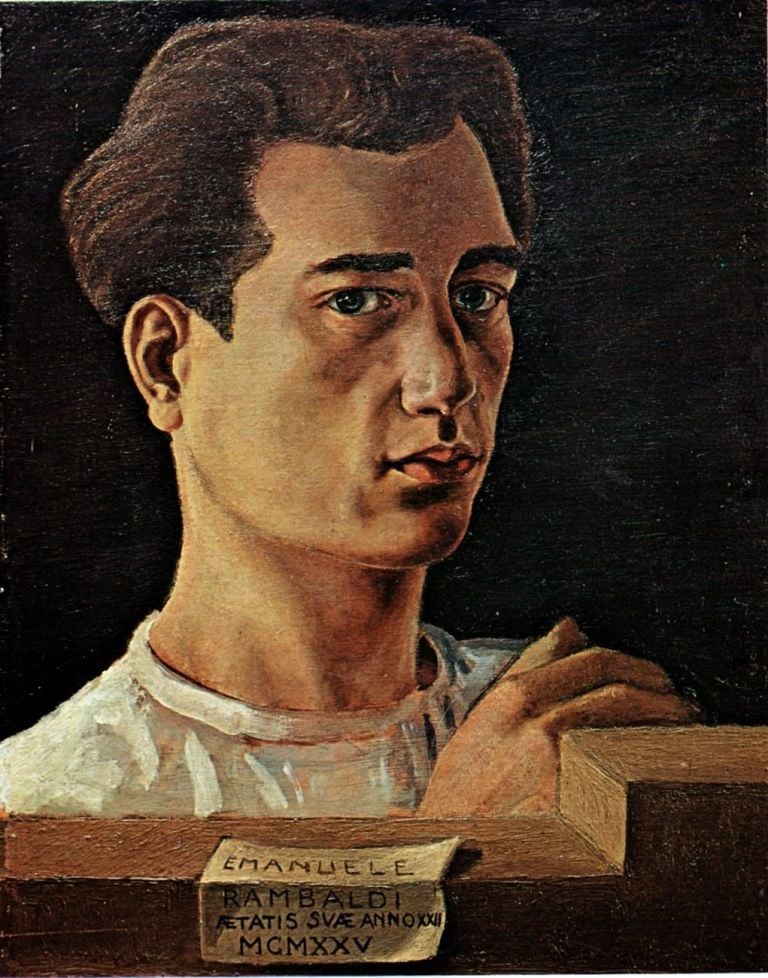 Emanuele Rambaldi, Autoritratto, 1925. Courtesy Archivio Pittori Liguri