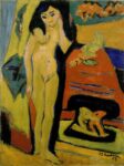 Ernst Ludwig Kirchner, Fränzi, 1910 26, paint on burlap, 120 x 90 cm. Stedelijk Museum, Amsterdam