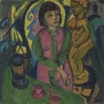 Ernst Ludwig Kirchner, Sitzende Frau mit Holzplastik, 1912. Photo Travis Fullerton © Virginia Museum of Fine Arts