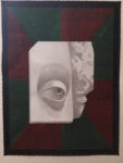 Felice Levini, Occhio, 2020, olio su tela e grafite, 2,45x1,75 m