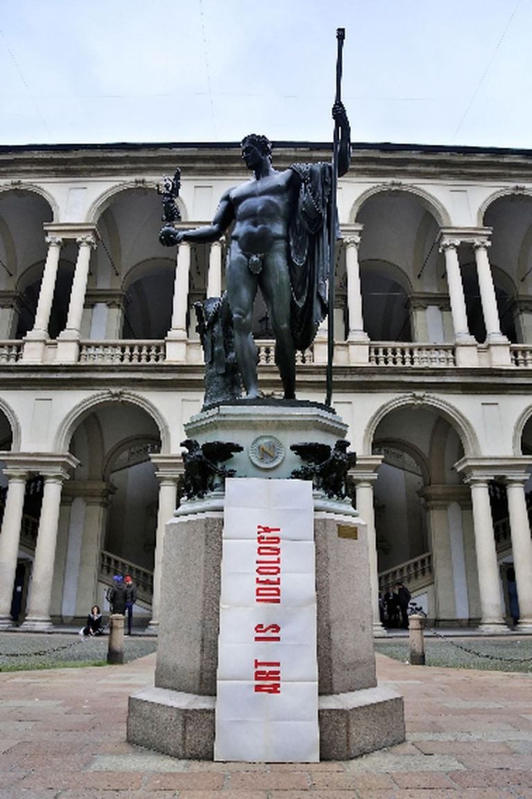 Fernando De Filippi, Art is Ideology, 2015. Accademia di Brera, Milano. Copertina de La Lettura Corriere della Sera