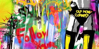 Follow your Dreams, Digital Graffiti, Miss Al Simpson, 2020