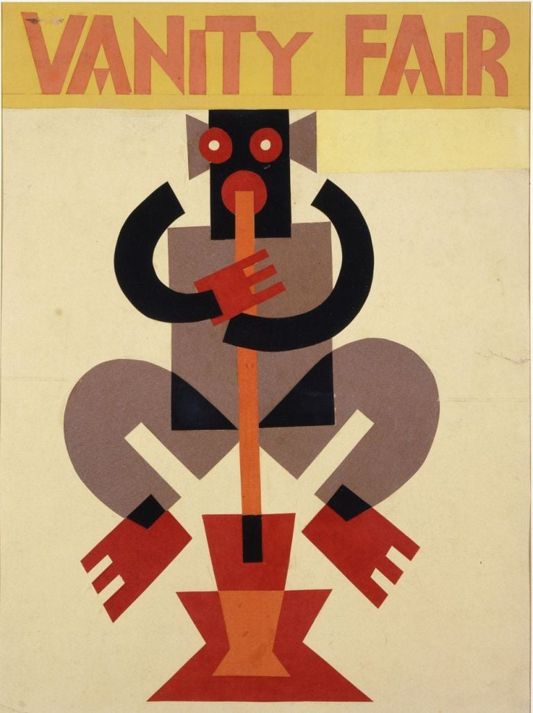 Fortunato Depero, Bozzetto di copertina per Vanity Fair, 1929 1930, Mart, Fondo Depero