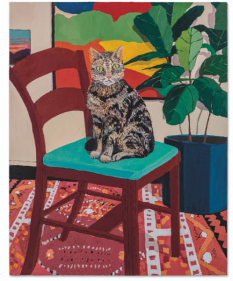 Hilary Pecis Kaba on a Chair (2019) Courtesy of Christie's