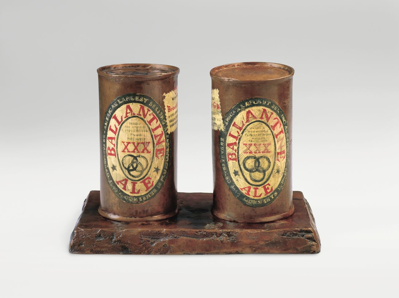 Jasper Johns, Painted Bronze, 1960 (cast and painted in 1964). Bronze and oil paint (3 parts), 5 1/2 × 8 × 4 5/8 in. (14 × 20.3 × 11.8 cm). Edition no. 2/2. Whitney Museum of American Art, New York; purchase with funds from the Leonard A. Lauder Masterpiece Fund. © 2021 Jasper Johns / Licensed by VAGA at Artists Rights Society (ARS), New York