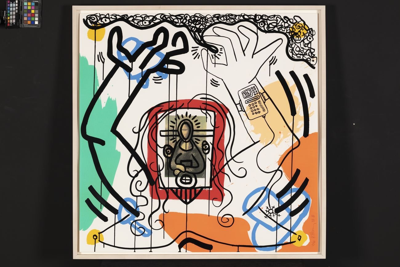 Keith Haring, Apocalypse, 1988. Serigrafia su carta, 96.5 x 96.5 cm. Ed. 3290. Courtesy of Nakamura Keith Haring Collection © Keith Haring Foundation