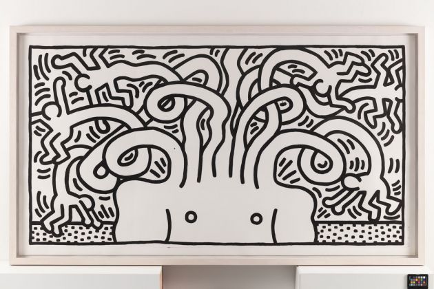 Keith Haring, Untitled, 1986. Incisione su carta, 137.8 × 248.3 cm. Ed. EA 24. Courtesy of Nakamura Keith Haring Collection © Keith Haring Foundation