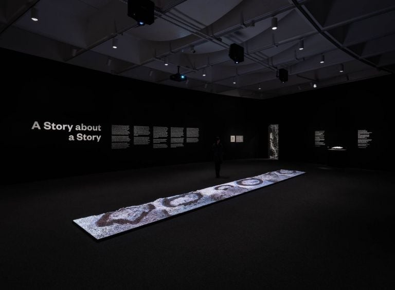 Laurie Anderson, Sidewalk, 2012. Installation view at the Hirshhorn Museum and Sculpture Garden, Smithsonian Institution, Washington, DC, 2021. Courtesy of the artist. Photo Ron Blunt