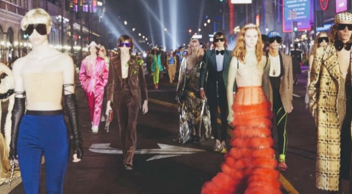 La sfilata di Gucci sull’Hollywood Boulevard