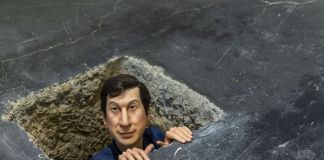 Maurizio Cattelan, Untitled, 2001. Installation view at UCCA, Beijing 2021