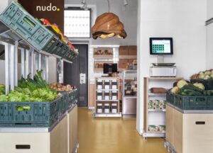 Nudo. Il designer Francesco Faccin progetta bottega di frutta e verdura a Milano