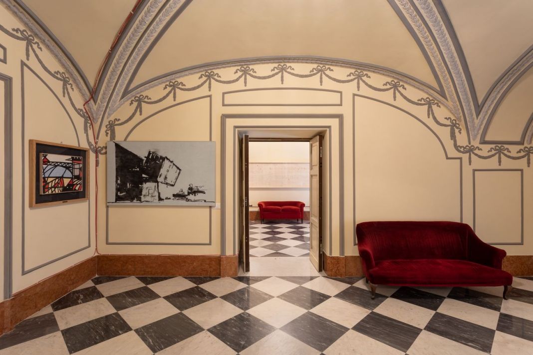 Opere in Scena. Exhibition view at Salone Margherita, Roma 2021. Courtesy Banca d'Italia. Photo Daniele Molajoli