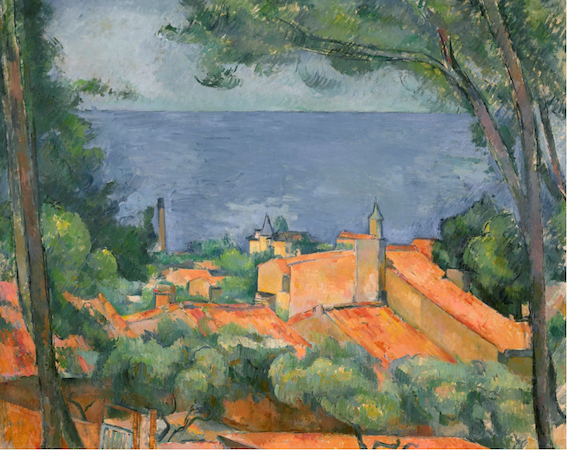 Paul Cézanne, L'Estaque aux toits rouges (1885) Courtesy of Christie’s