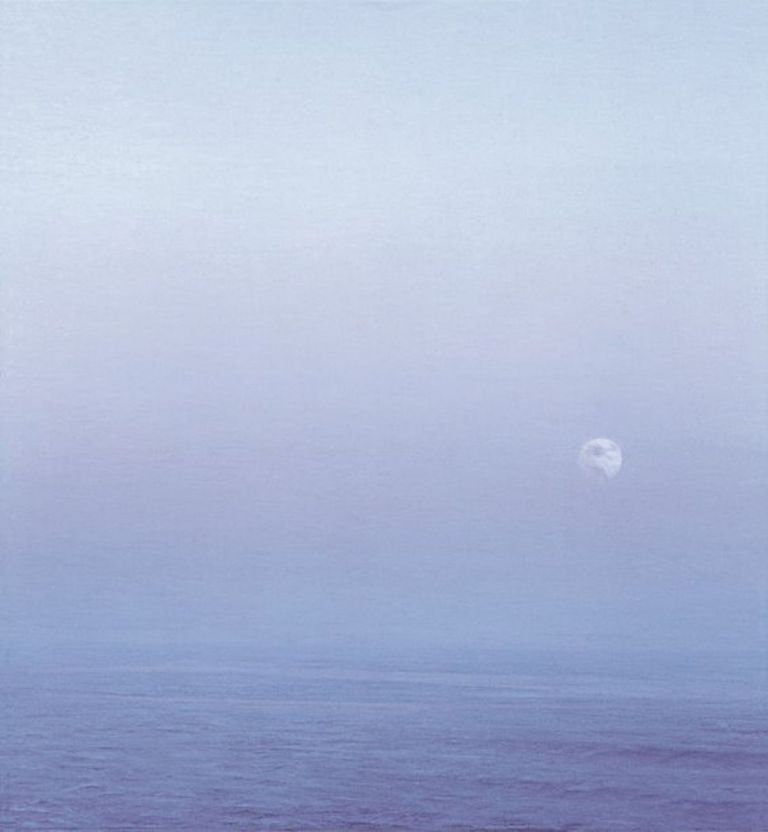 Piero Guccione, Il grido della luna. Collezione privata