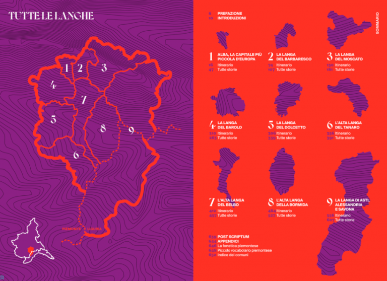 La mappa delle Langhe