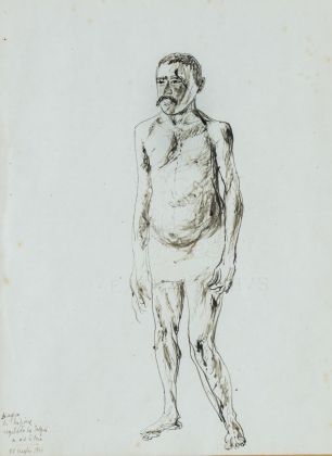 Scipione (Gino Bonichi), Nudo, 1930, Disegno su carta, Collezione privata