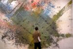 Shōzō Shimamoto. Grandi opere. Exhibition view at CIAC, Foligno 2021