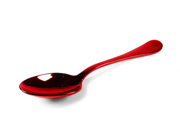Simone D’Auria, Spoon, Chrome edition, 33x152 cm