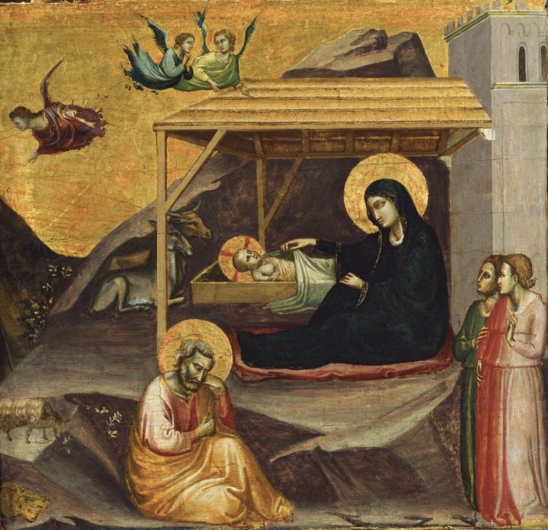 Taddeo Gaddi, Natività, 1325 circa Colección Thyssen Bornemisza, en depósito en el Museu Nacional d’Art de Catalunya MNAC