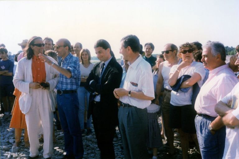 Territorio Italiano. Giacinto Di Pietrantonio e gli ospiti dell'inaugurazione