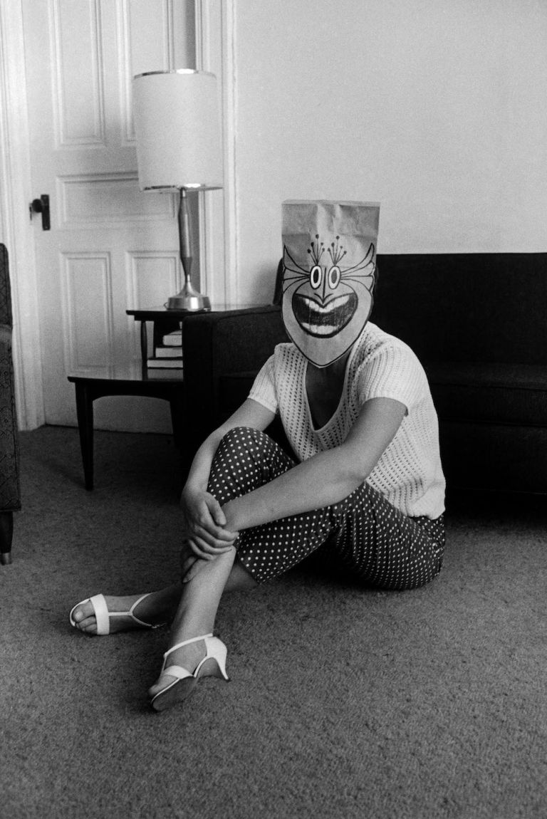 The Mask Series with Saul Steinberg, USA, 1962 © Inge Morath/Magnum Photos - Mask by Saul Steinberg © The Saul Steinberg Foundation/ARS, New York