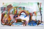 bn+BRINANOVARA, Country Rock, 2021, olio e acrilico su lino, 180 x 321 cm. Courtesy gli artisti e Crag gallery