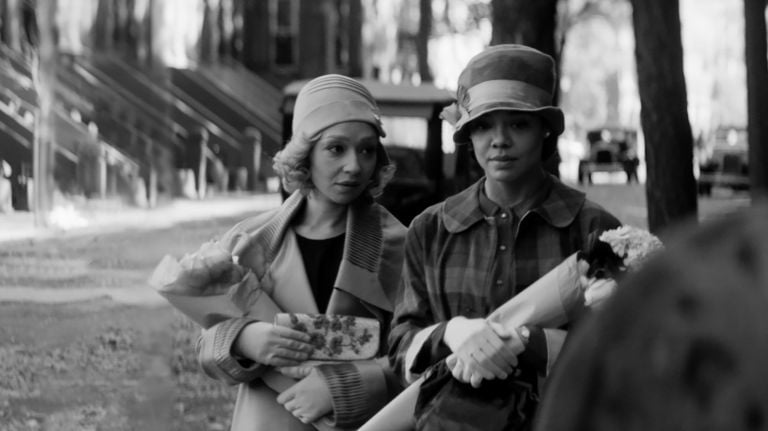 Ruth Negga and Tessa Thompson appear in "Passing" by Rebecca Hall, an official selection of the U.S. Dramatic Competition at the 2021 Sundance Film Festival. Courtesy of Sundance Institute | photo by Edu Grau.