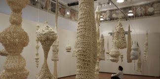 Paola Anzichè, La pratica del bianco, 2021. Veduta della mostra a Palazzo Ferrero, Biella