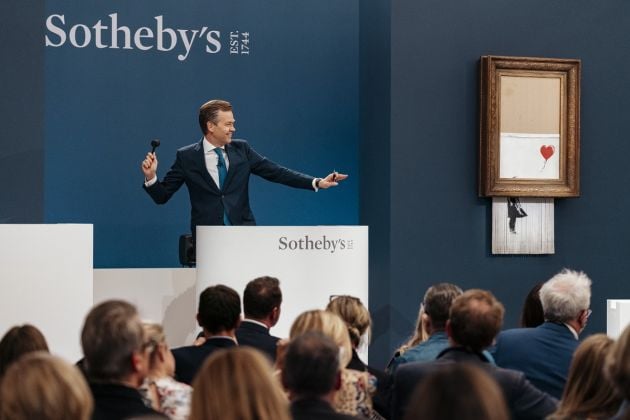 Oliver Barker Fields Bids at Sothebys Contemporary Art Evening Auction in London