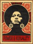 33 Obey, 2007, Power & Equality, serigrafia su legno 2 2 (Angela Davis), 62.5x47.5