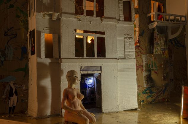 Andrea Cusumano, Il mio presepe è un’arca, 2021m dettaglio. Materiali vari; 144 x 121 x 81 cm