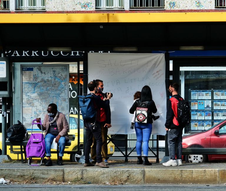 Artista di Quartiere, Saluti da Barriera (settembre 2020), tram 4 Barriera di Milano, Torino