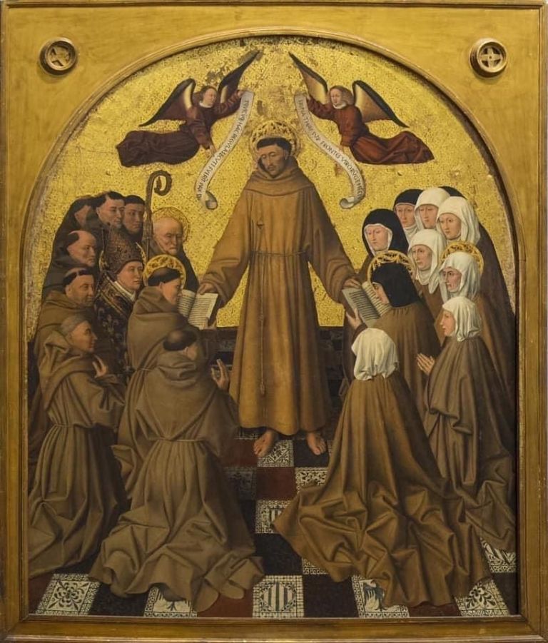 Colantonio, San Francesco consegna la regola al primo e secondo ordine francescano, 1444-46 ca., tempera su tavola, 176x150 cm. Courtesy Museo e Real Bosco di Capodimonte, Napoli