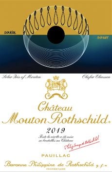 Chateau Mouton Rothschild etichetta Elafur Eliasson