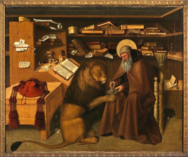 Colantonio, San Girolamo nello studio, 1444 46 ca., tempera su tavola, 125x151 cm. Courtesy Museo e Real Bosco di Capodimonte, Napoli